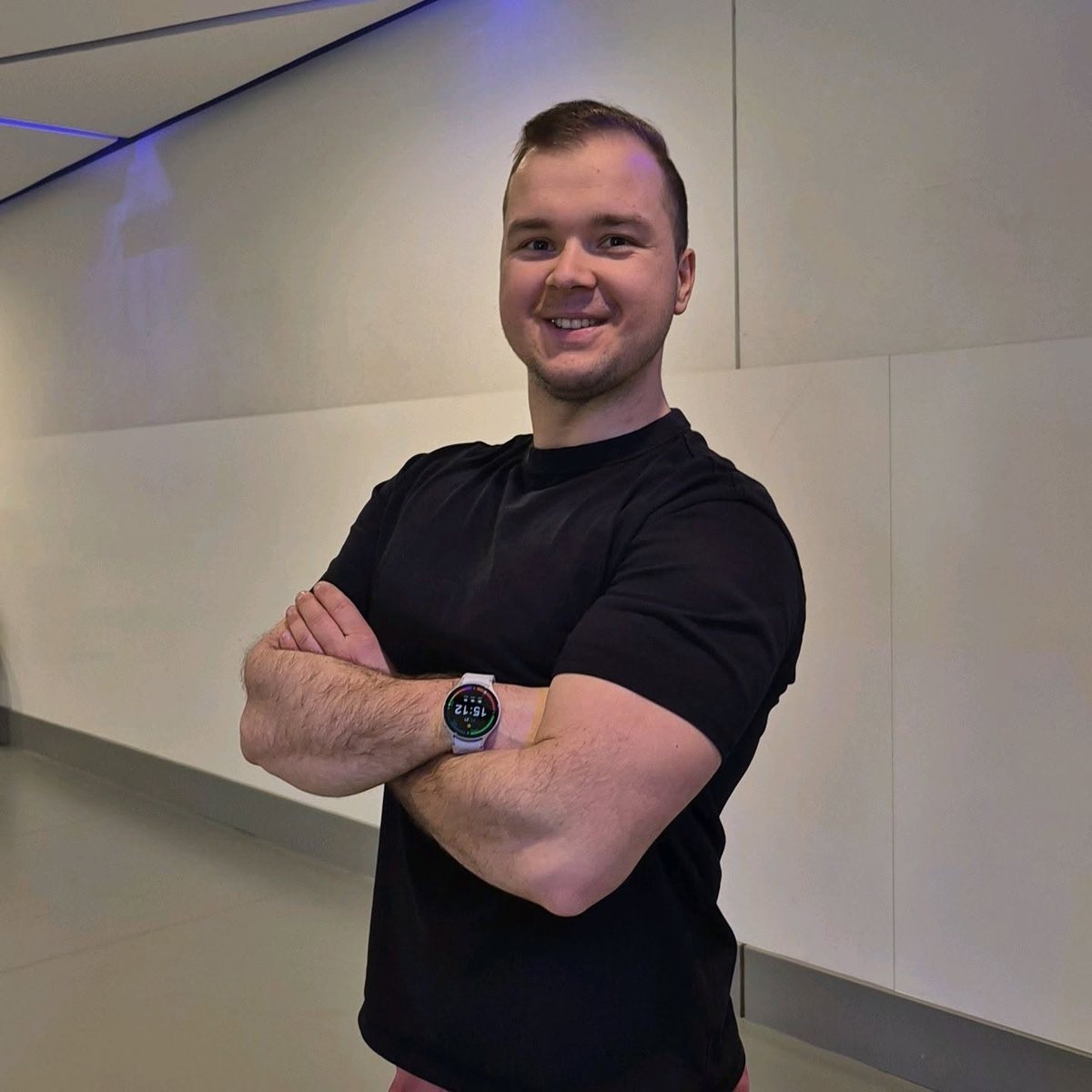 Damian Zacharzewski na siłowni